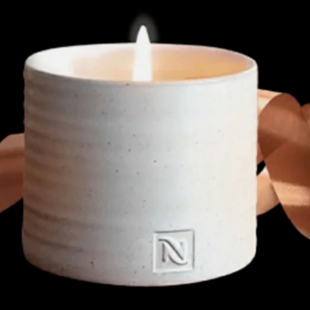 Nespresso Collection White Candle Holder Set